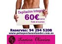 PROMOCION!! DEPILACION INTEGRAL MASCULINA 60€!! - En Cantabria, Santander