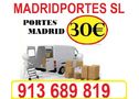 TRANSPORTES-MUDANZAS MADRID 913X689819 VACIADO DE PISOS - En Madrid