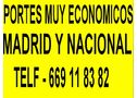 portes muy €conomicos madrid y provincias((669118382))) - En Madrid